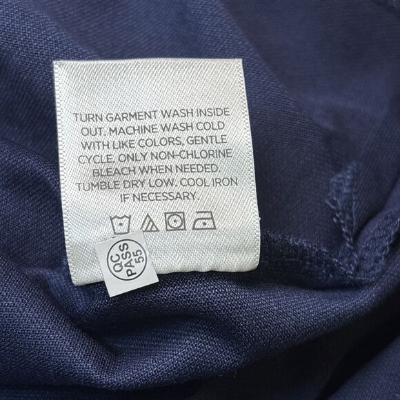 Member's Mark Men Size Small Strech Cotton Polo Shirt Navy Blue Short Sleeves - Picture 11 of 11